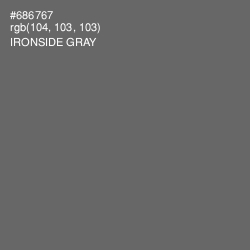 #686767 - Ironside Gray Color Image
